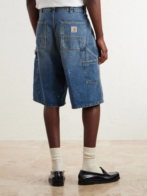 Straight-Leg Denim Shorts - BK Straight-Leg Denim Shorts - BK