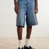 Straight-Leg Denim Shorts - FR Straight-Leg Denim Shorts - FR