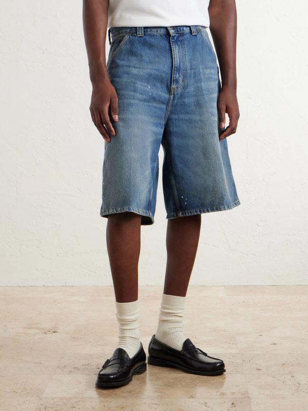 Straight-Leg Denim Shorts - FR Straight-Leg Denim Shorts - FR