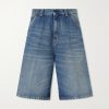 Straight-Leg Denim Shorts Straight-Leg Denim Shorts