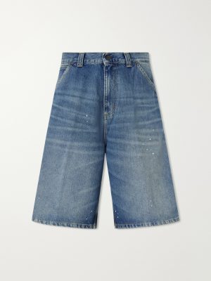 Straight-Leg Denim Shorts Straight-Leg Denim Shorts