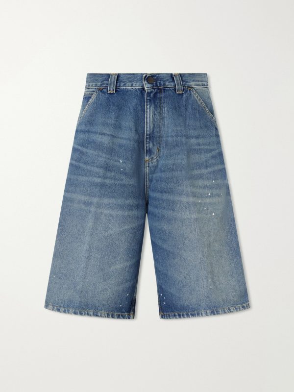 Straight-Leg Denim Shorts Straight-Leg Denim Shorts