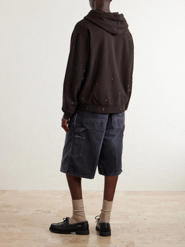 Cotton-Jersey Zip-Up Hoodie - BK
