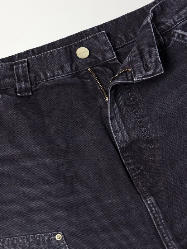 Wide-Leg Organic Cotton-Canvas Shorts - E1 Wide-Leg Organic Cotton-Canvas Shorts - E1