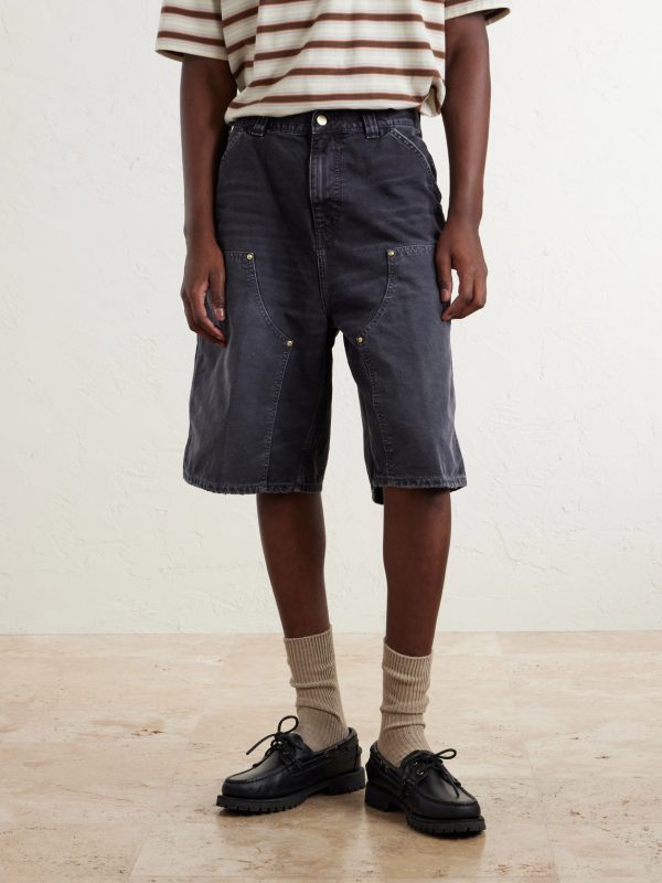Wide-Leg Organic Cotton-Canvas Shorts - FR Wide-Leg Organic Cotton-Canvas Shorts - FR