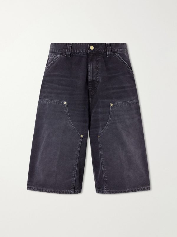 Wide-Leg Organic Cotton-Canvas Shorts Wide-Leg Organic Cotton-Canvas Shorts