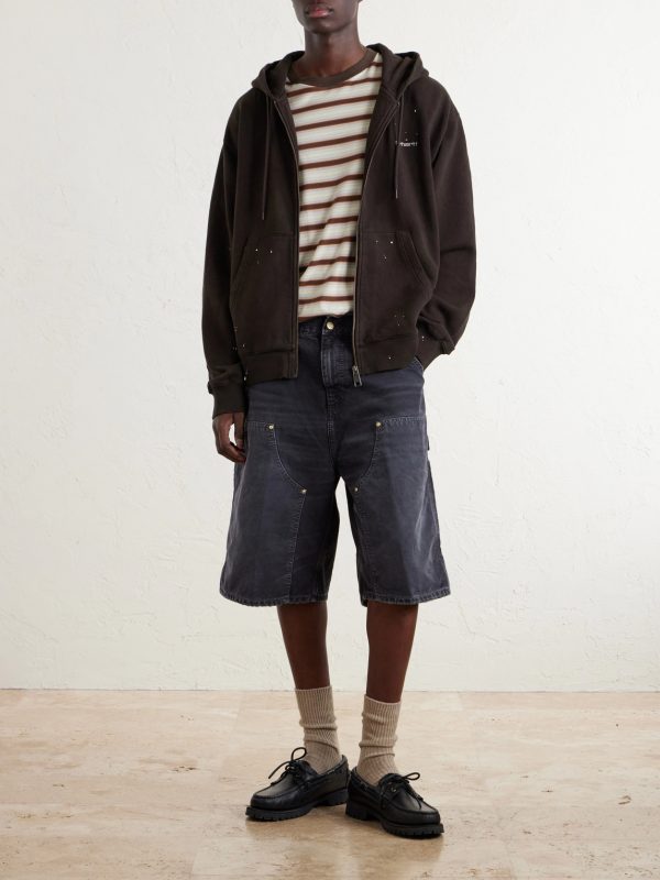 Wide-Leg Organic Cotton-Canvas Shorts - OU Wide-Leg Organic Cotton-Canvas Shorts - OU