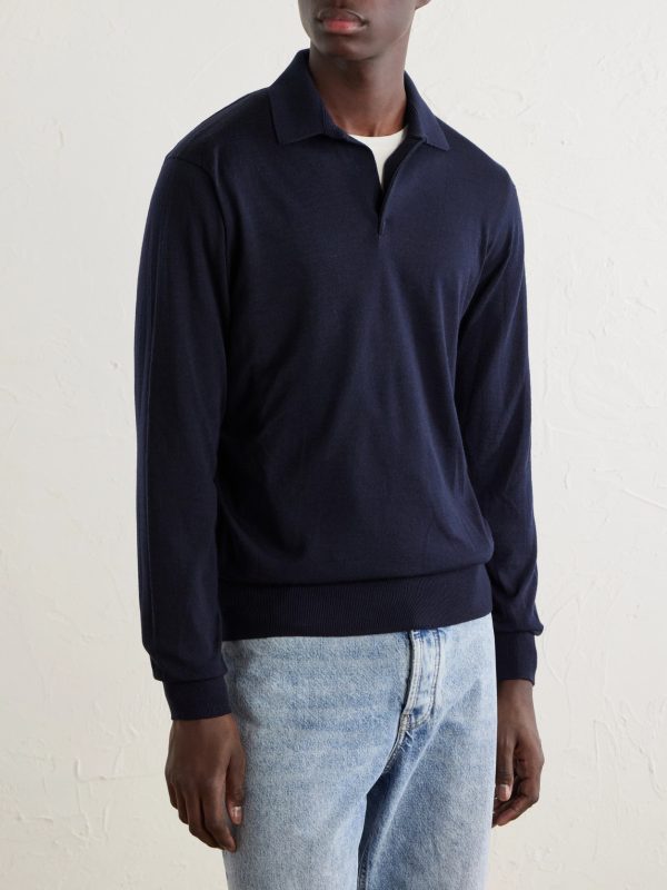Lasca Virgin-Wool Polo Shirt - FR Lasca Virgin-Wool Polo Shirt - FR