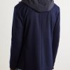 Hodded Virgin Wool Blazer - BK Hodded Virgin Wool Blazer - BK