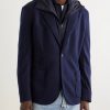 Hodded Virgin Wool Blazer - FR Hodded Virgin Wool Blazer - FR