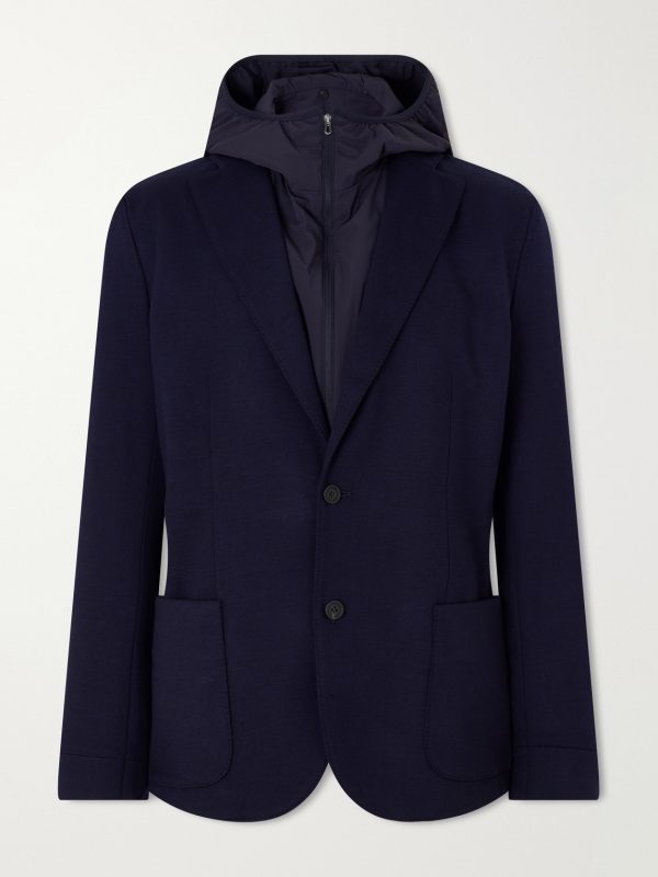 Hodded Virgin Wool Blazer Hodded Virgin Wool Blazer