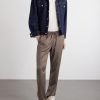 Mindset Straight-Leg Cotton-Blend Corduroy Trousers - OU Mindset Straight-Leg Cotton-Blend Corduroy Trousers - OU
