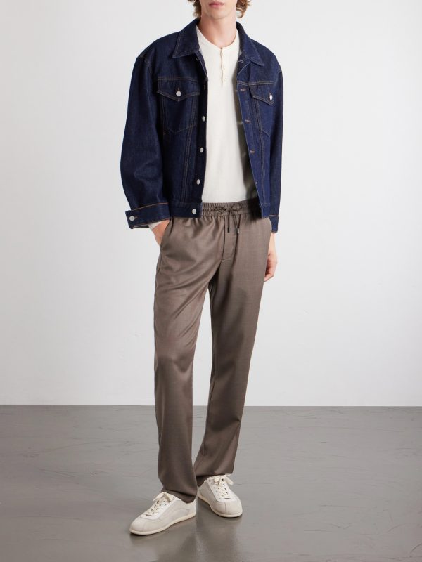 Mindset Straight-Leg Cotton-Blend Corduroy Trousers - OU Mindset Straight-Leg Cotton-Blend Corduroy Trousers - OU