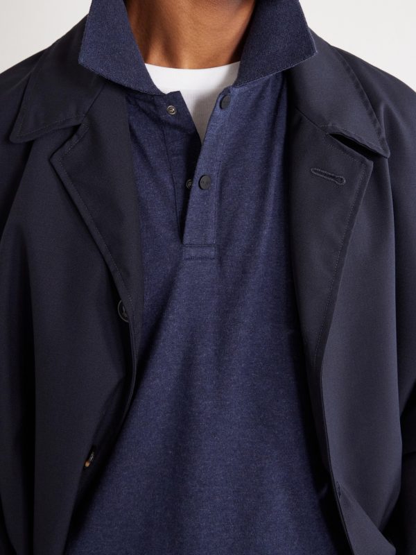 Cotton and Cashmere-Blend Jersey Polo Shirt - CU Cotton and Cashmere-Blend Jersey Polo Shirt - CU