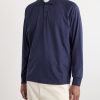Cotton and Cashmere-Blend Jersey Polo Shirt - FR Cotton and Cashmere-Blend Jersey Polo Shirt - FR