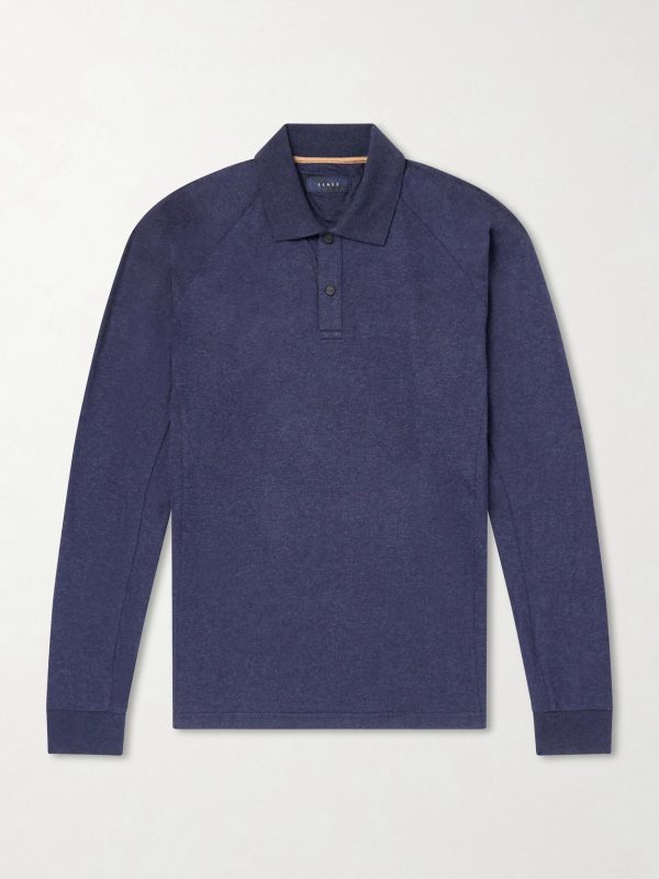 Cotton and Cashmere-Blend Jersey Polo Shirt Cotton and Cashmere-Blend Jersey Polo Shirt