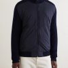Virgin Wool and Shell Bomber Jacket - FR