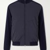 Virgin Wool and Shell Bomber Jacket