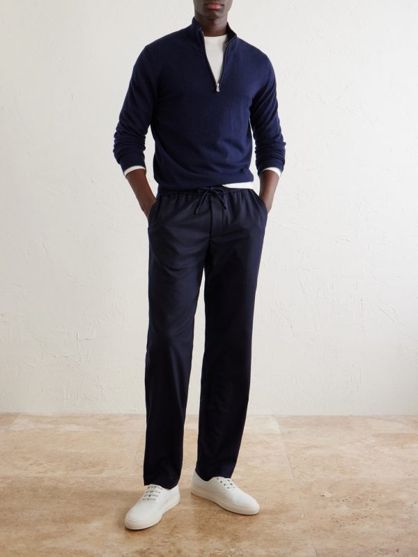 Mindset Straight-Leg Stretch Virgin Wool-Flannel Trousers - OU
