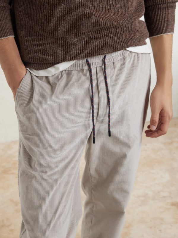 Mindset Slim-Fit Cotton-Blend Corduroy Drawstring Trousers - CU Mindset Slim-Fit Cotton-Blend Corduroy Drawstring Trousers - CU