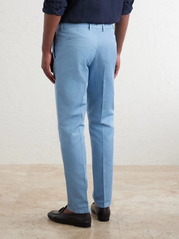 Straight-Leg Cotton-Blend Suit Trousers - BK Straight-Leg Cotton-Blend Suit Trousers - BK
