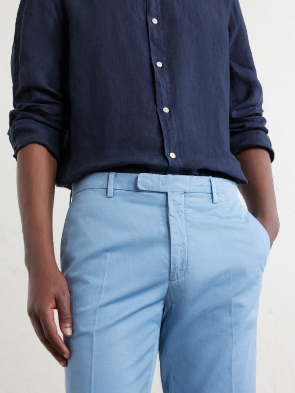 Straight-Leg Cotton-Blend Suit Trousers - CU Straight-Leg Cotton-Blend Suit Trousers - CU