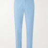 Straight-Leg Cotton-Blend Suit Trousers Straight-Leg Cotton-Blend Suit Trousers