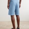 Straight-Leg Cotton-Blend Shorts - BK Straight-Leg Cotton-Blend Shorts - BK