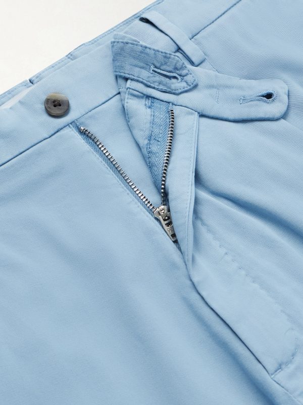 Straight-Leg Cotton-Blend Shorts - E1 Straight-Leg Cotton-Blend Shorts - E1