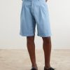 Straight-Leg Cotton-Blend Shorts - FR Straight-Leg Cotton-Blend Shorts - FR