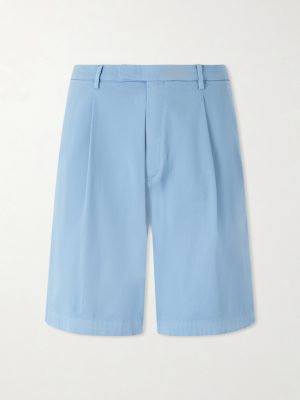 Straight-Leg Cotton-Blend Shorts Straight-Leg Cotton-Blend Shorts