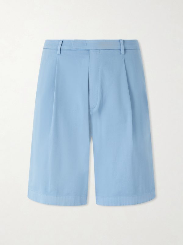 Straight-Leg Cotton-Blend Shorts Straight-Leg Cotton-Blend Shorts