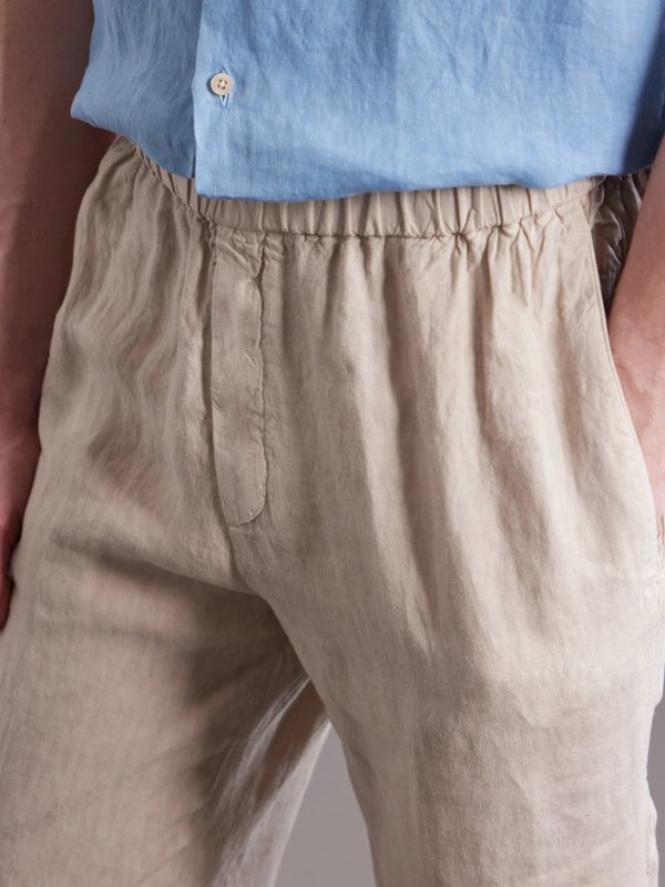 Tapered Linen Trousers - CU Tapered Linen Trousers - CU