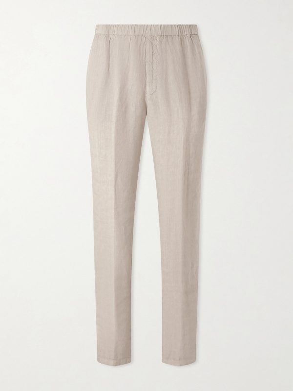 Tapered Linen Trousers Tapered Linen Trousers