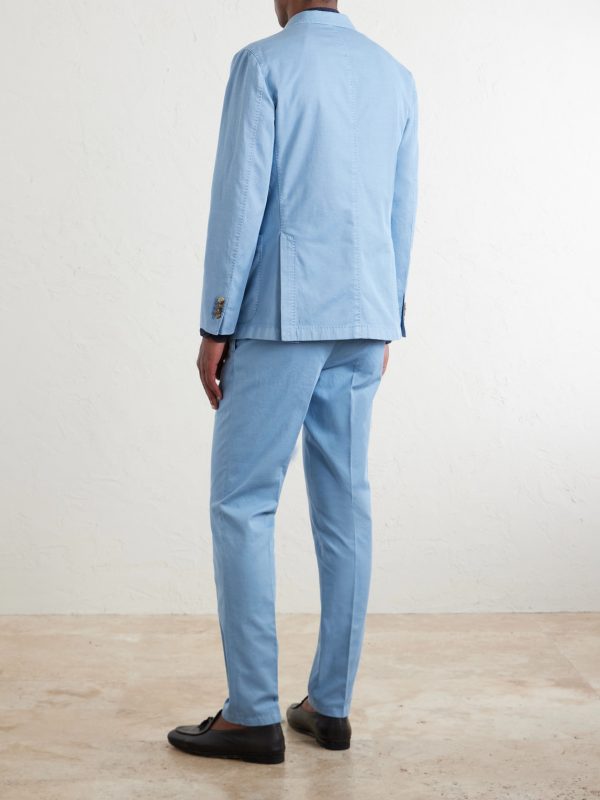 Stretch Cotton and Linen-Blend Suit Jacket - BK