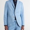 Stretch Cotton and Linen-Blend Suit Jacket - FR