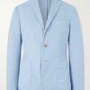 Stretch Cotton and Linen-Blend Suit Jacket