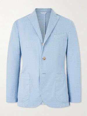 Stretch Cotton and Linen-Blend Suit Jacket