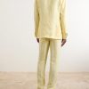 Straight-Leg Linen Suit Trousers - BK Straight-Leg Linen Suit Trousers - BK