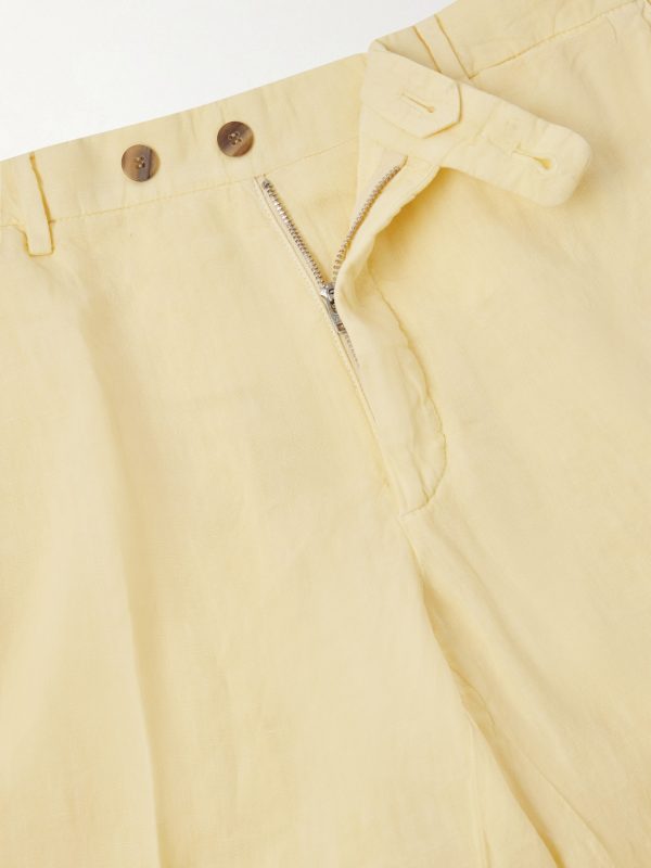 Straight-Leg Linen Suit Trousers - E1 Straight-Leg Linen Suit Trousers - E1