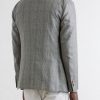 Prince of Wales Checked Silk Blazer - BK Prince of Wales Checked Silk Blazer - BK