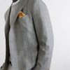 Prince of Wales Checked Silk Blazer - CU Prince of Wales Checked Silk Blazer - CU
