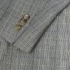 Prince of Wales Checked Silk Blazer - E1 Prince of Wales Checked Silk Blazer - E1