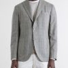 Prince of Wales Checked Silk Blazer - FR Prince of Wales Checked Silk Blazer - FR