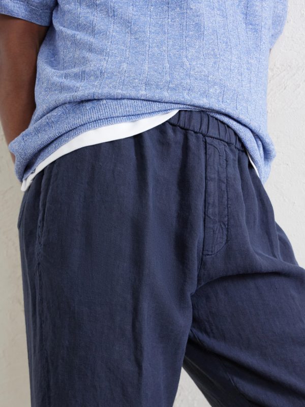 Tapered Linen Trousers - CU Tapered Linen Trousers - CU