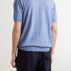 Ribbed Linen and Cotton-Blend T-Shirt - BK Ribbed Linen and Cotton-Blend T-Shirt - BK