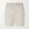 Straight-Leg Cotton-Blend Twill Shorts