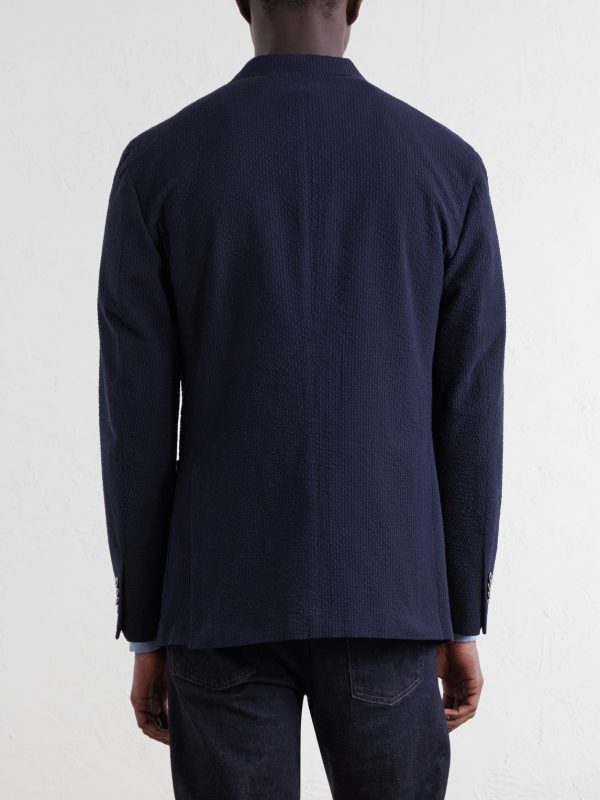 Cotton-Seersucker Blazer - BK