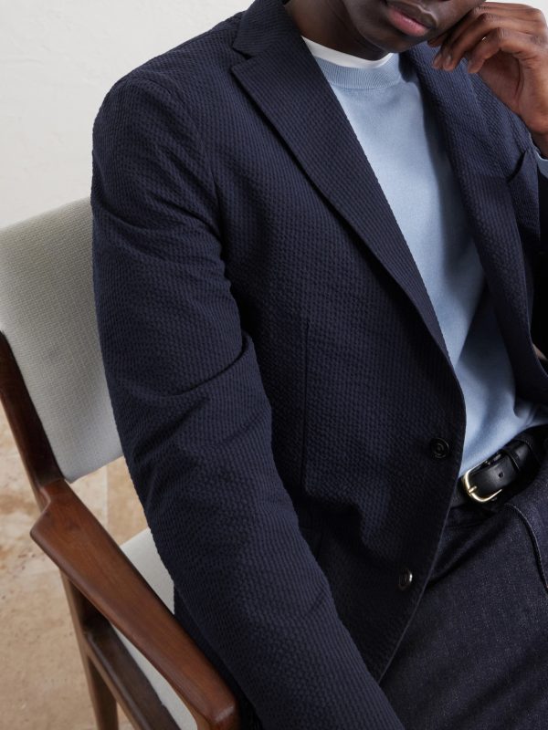 Cotton-Seersucker Blazer - CU