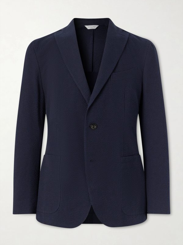 Cotton-Seersucker Blazer